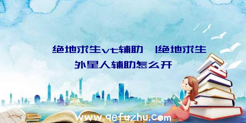 「绝地求生vt辅助」|绝地求生外星人辅助怎么开